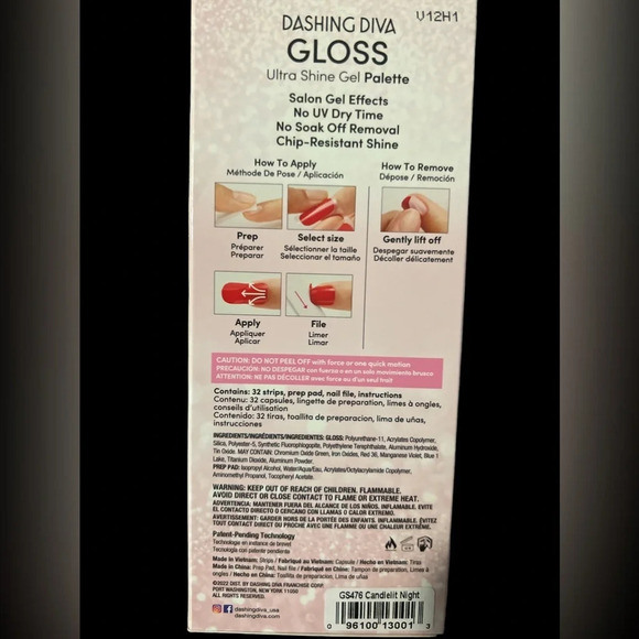 Dashing Diva Candlelit Night ultra shine gel nail strips - Picture 4 of 4